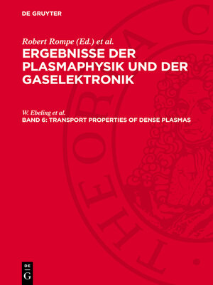 cover image of Transport Properties of Dense Plasmas